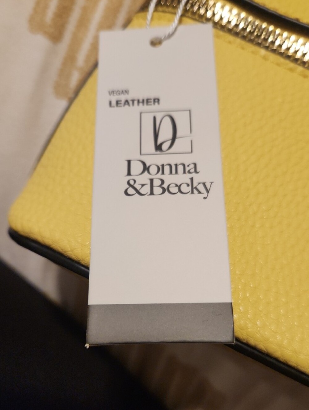 Yellow Pebbled Crossbody Shoulder Bag with Tassel - Picture 7 of 9